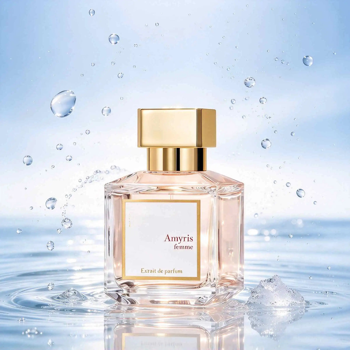 Amyris Femme Women’s Perfume 70Ml,Layered Woody Floral Fragrance,Lemon Blossom, Pear Accord、Amyris Oil, Musk, Amber Accord，Square Clear Glass Bottle With Gilded Cap, White And Gold Gift Box，As Premium Gift