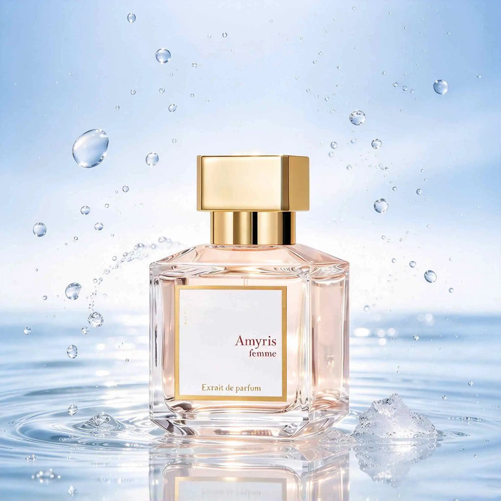 Amyris Femme Women’s Perfume 70Ml,Layered Woody Floral Fragrance,Lemon Blossom, Pear Accord、Amyris Oil, Musk, Amber Accord，Square Clear Glass Bottle With Gilded Cap, White And Gold Gift Box，As Premium Gift