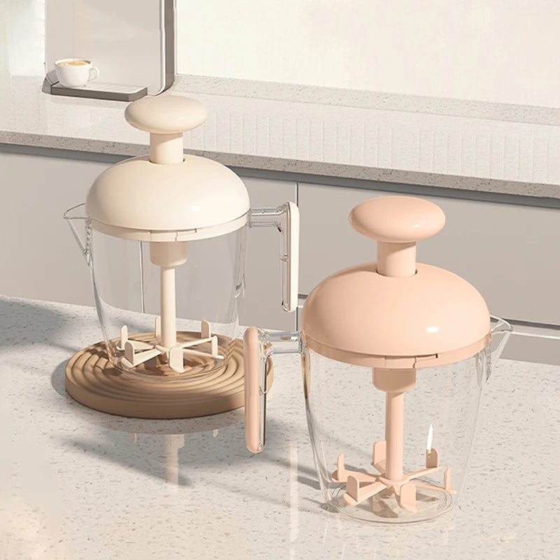 Egg Beater Hand Mixer Semi-Automatic Egg Whisk Milk Frother Handheld Manual Press-type To Beat Egg Whites Baking Tool