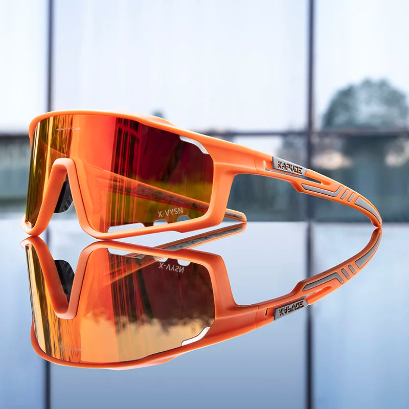 KAPVOE UV400 Cycling Glasses Men MTB Cycling Sunglasses Outdoor Sports Running Eyewear Women Road Bike Glasses