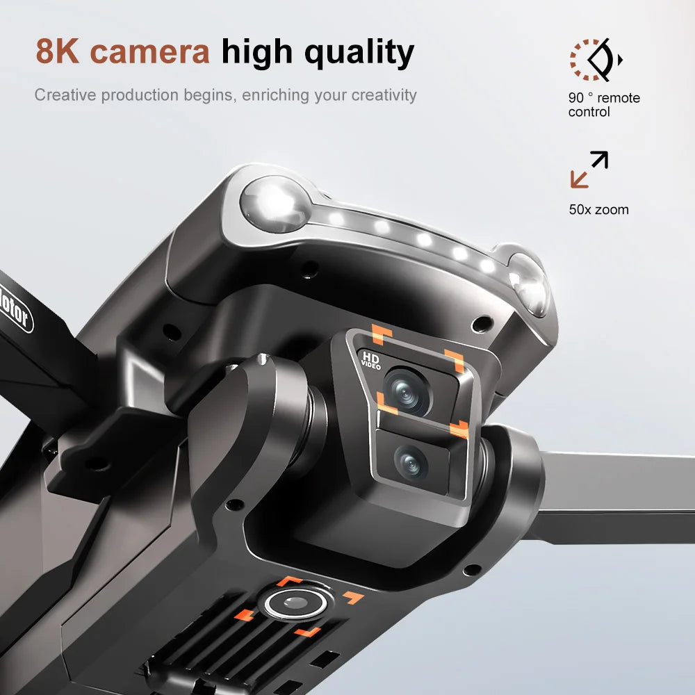Original V198MAX Drone 8K Profesional FPV Brushless Laser obstacle avoidance Aerial Optical Foldable Quadcopter Mini 4K Dron