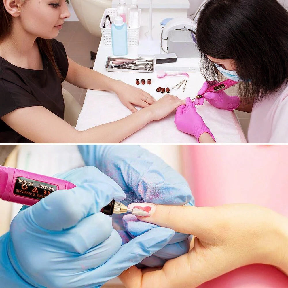 LULAA Electric Nail Drill Machine Set Pedicure Grinding Equipment Mill For Manicure  Professional Strong Nail Polishing Tool