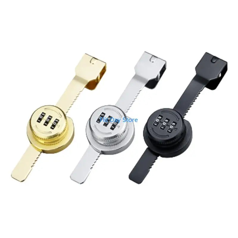 F92C 3Digit Combination Lock Mechanical Password Lock Sliding Glass Door Lock