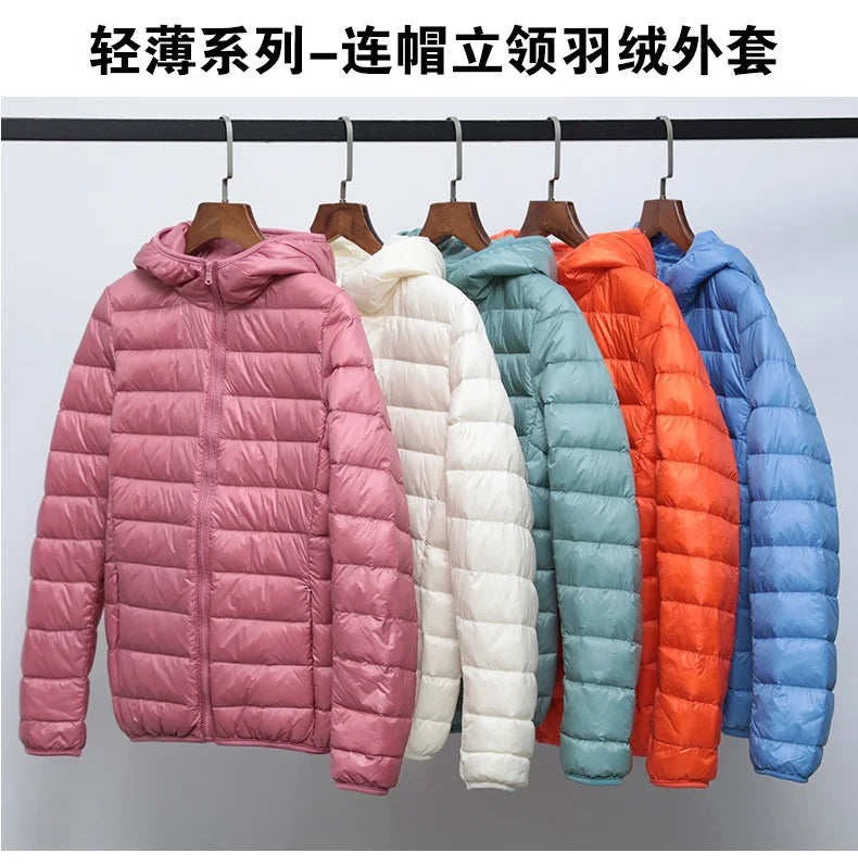 Spring Autumn Women Jackets 2024 Winter Female White duck down Jacket Fashion Ultralight Women Parka Packable Casual Puffer Coat