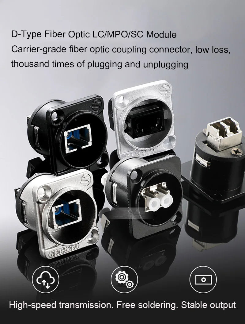 D-type Multifunctional Data Module 86 Panel audio video socket XLR VGA BNC RJ45 RJ11 Jack 3.5/6.35 RCA USB3.0 TypeC Connector