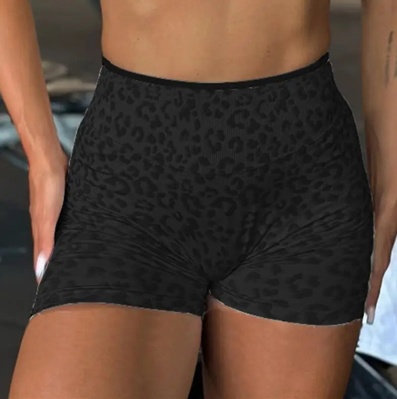 Scrunch Seamless Tights Leopard Seamless Yoga Pants Squat Proof High Elasticity Fitness Shorts Running Workout Legging XP269