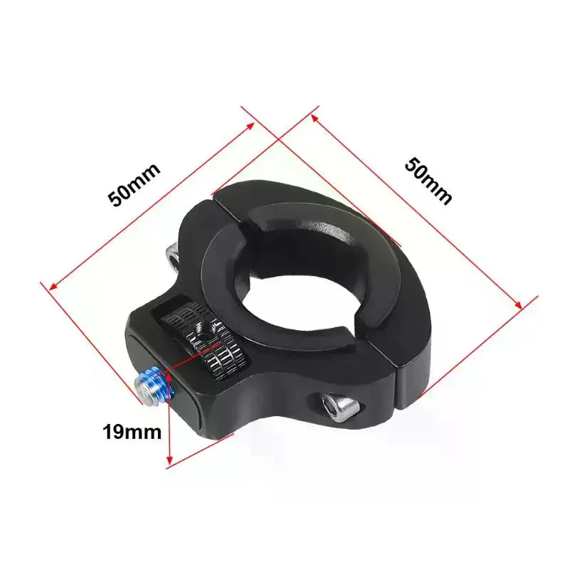 Motorcycle Bicycle Handlebar Clip Holder 1/4 Screw Mount Bike Seatpost Clamp For 12 11 Camera Motorcycle Metal Bracket