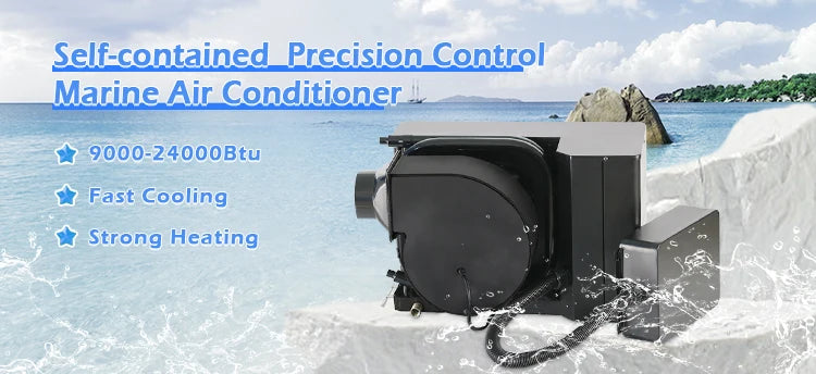 Marine Air Conditioner WIFI Remote Pump Control for Boat 9000BTU Yacht Air Conditioning Self-provided Precision Control System