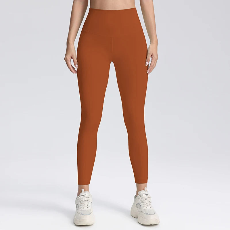 High Waisted Compression Leggings Hip Lifting Yoga Pants Women's Sports and Fitness Tight Cropped Pants