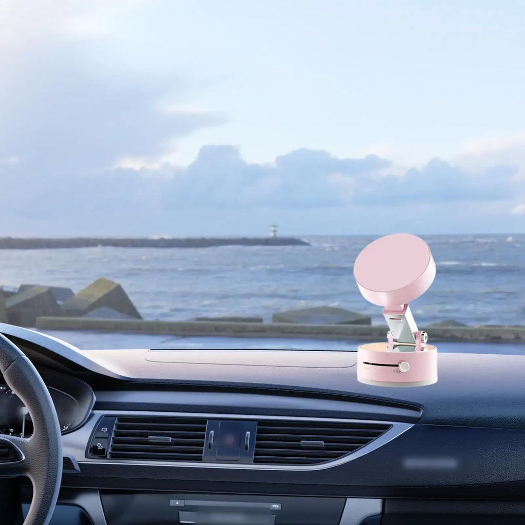 Ultra Magnetic Phone Holder Foldable Car Phone Mount Dashboard Phone Bracket 360 Degree Rotation Vacuum Suction Cup GPS Stand