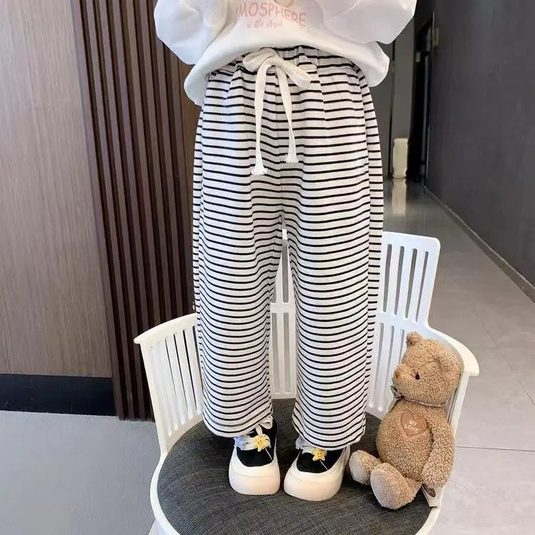 Summer Kids Pnats Children Korean Mosquito Proof Pants for Boys Girls Baby Casual Outwear Pants Sports Pants Teen Girls Clothing