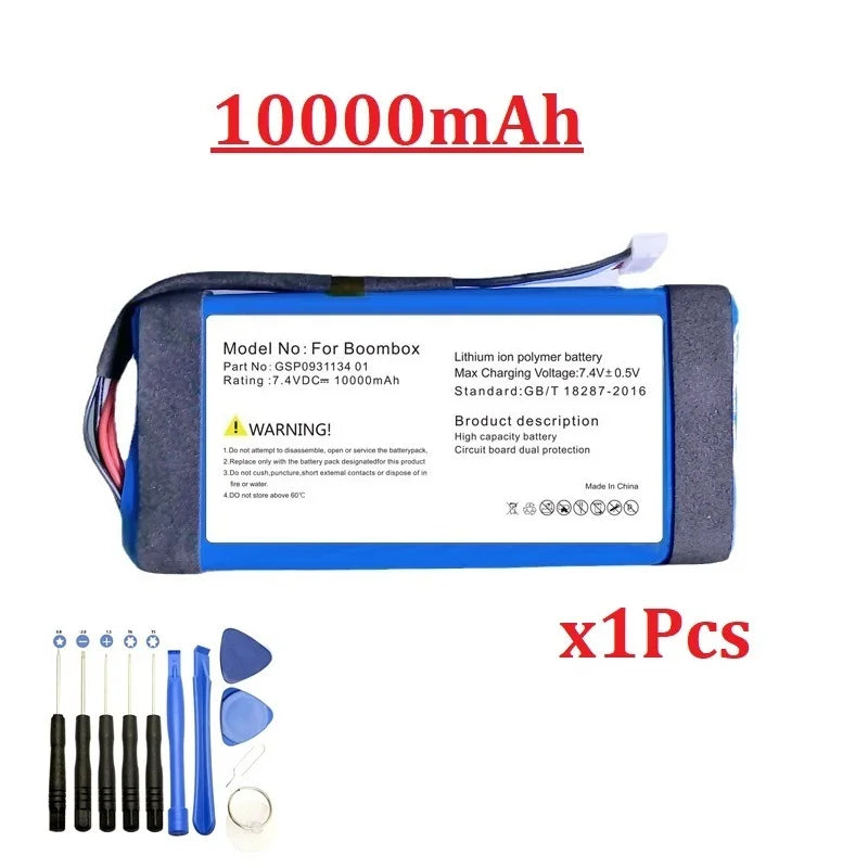 10000/25000mAh For JBL Boombox Boombox 1 GSP0931134 01 7.4v Li-ion Battery Boombox1 Boombox 1 Player Speaker Batteries