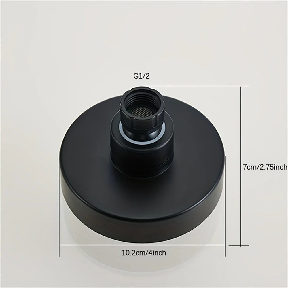 1 Piece Of Bathroom Facilities 4 Inch Black Faucet Replacement Exquisite And Compact Bathroom Beautiful Shower Head Decoration