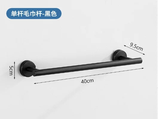 Bagnolux Stainless Steel Gun Gray Black Polished Chrome Brushed Gold Hanger Hook Towel Bar Paper Holder STURDY HANDS