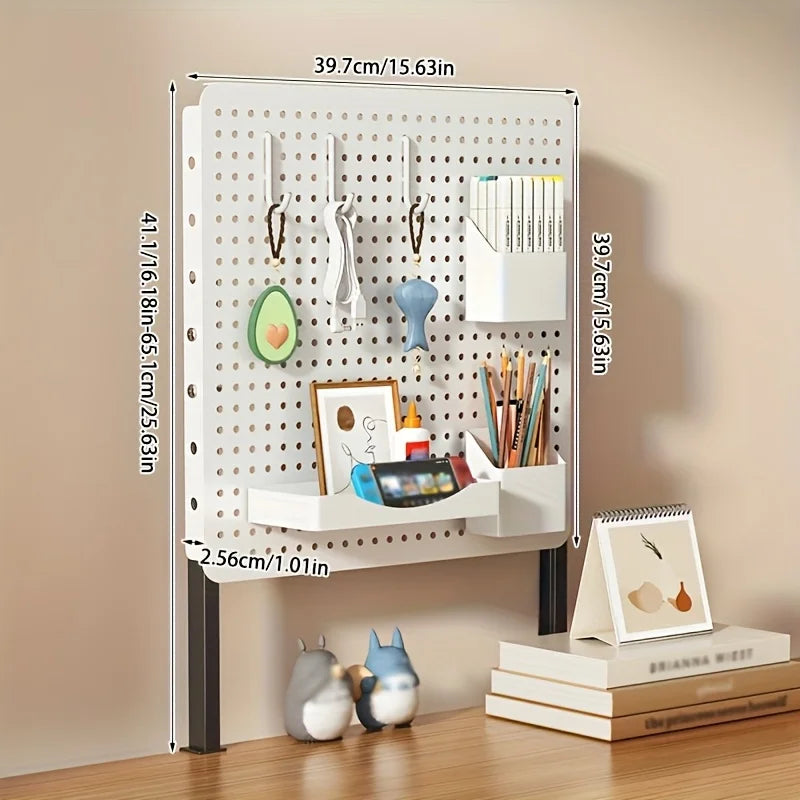 Desktop organizer, DIY pegboard combination kit, desk drawer organizer, clip-on desktop organizer with extendable height
