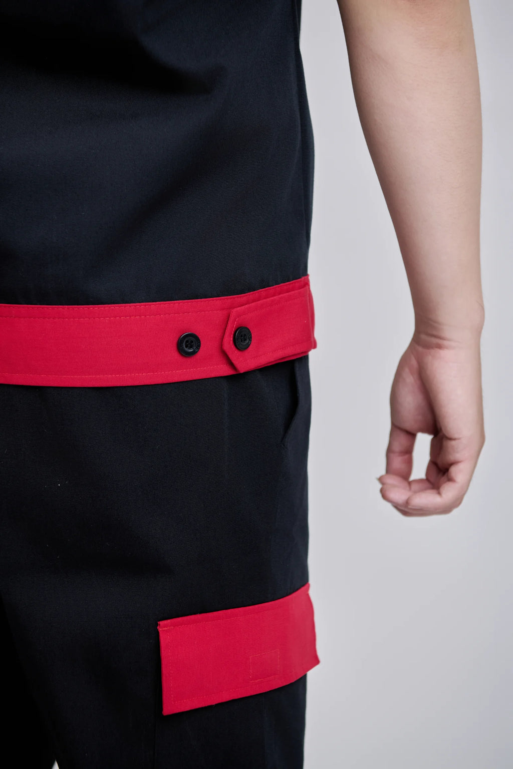 Comfortable New Hi Visibility Safety TC Fabric Women's Black Red Short-Sleeve Durable FMF Vietnamese Breathable Workwear