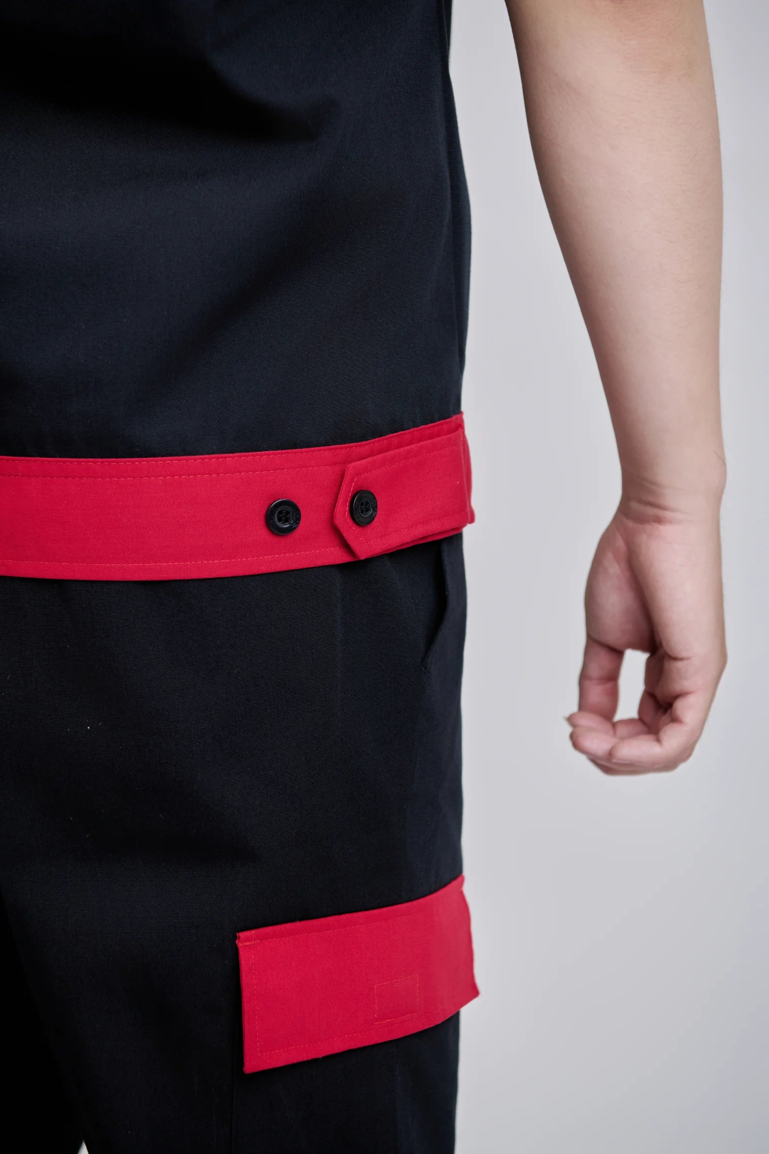 Comfortable New Hi Visibility Safety TC Fabric Women's Black Red Short-Sleeve Durable FMF Vietnamese Breathable Workwear