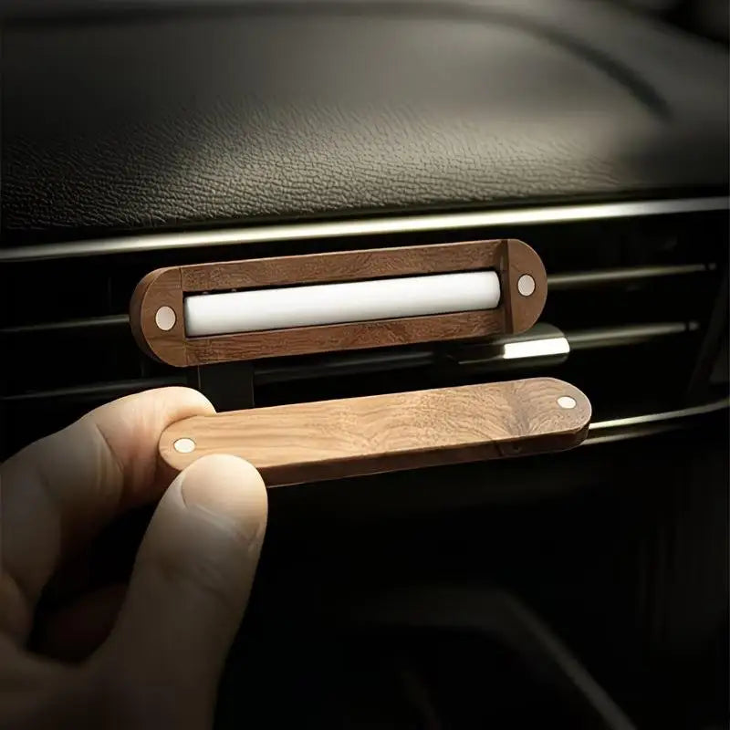 NEW Wood Car Air Vent Diffuser Refillable, Car Fragrance Clip Diffuser, Car Aromatherapy Diffuser Long-Lasting Home Fragrance