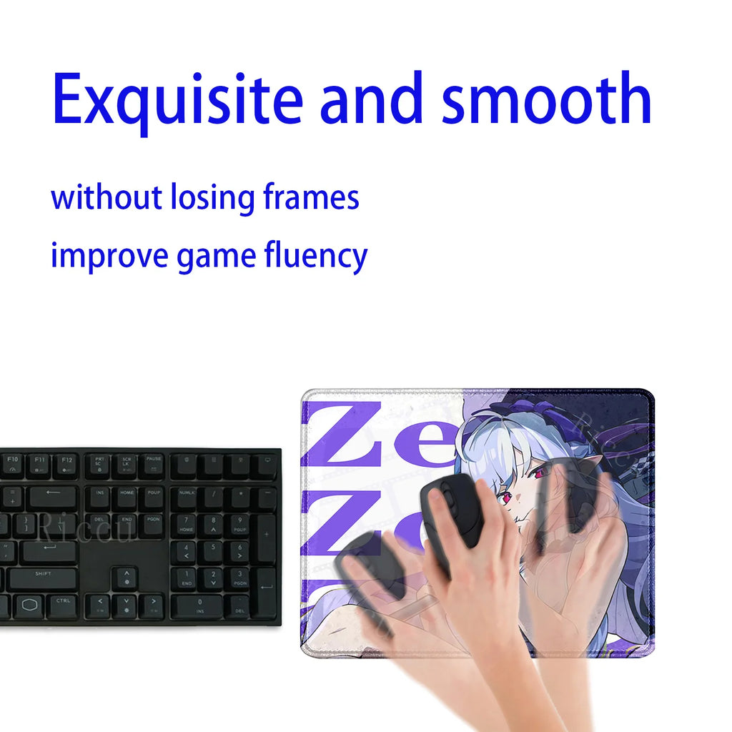 Mouse Pad Zenless Zone Zero Vivian Hoshimi Miyabi Ellen Joe Small Size Mousepad ZZZ Office accessories overlock teclado Desk Mat