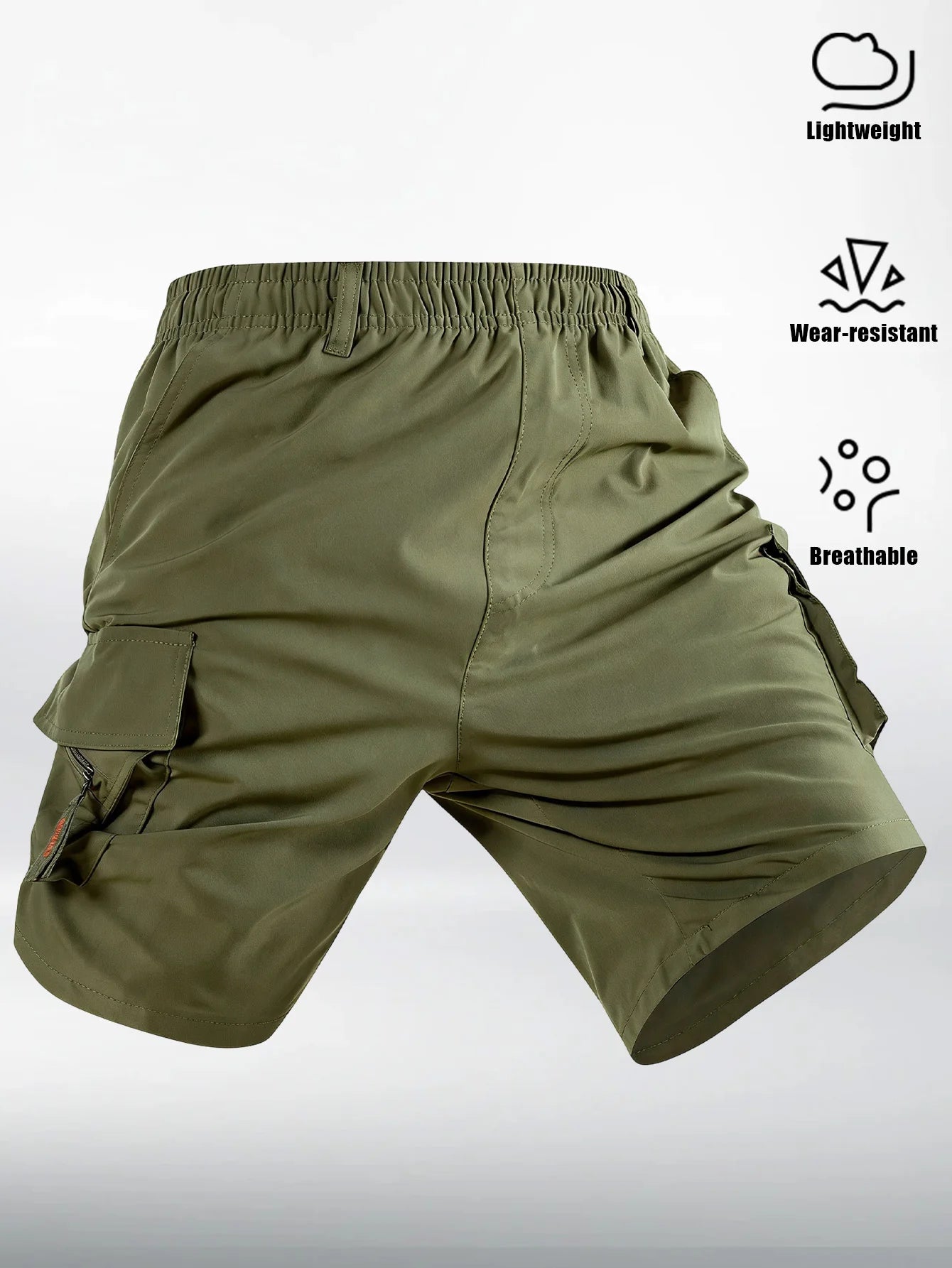 Men's Camouflage Cargo Shorts Casual Loose Work Tooling Shorts Summer Male's Outdoor Multi-pockets Knee Length Short Pants S-3XL