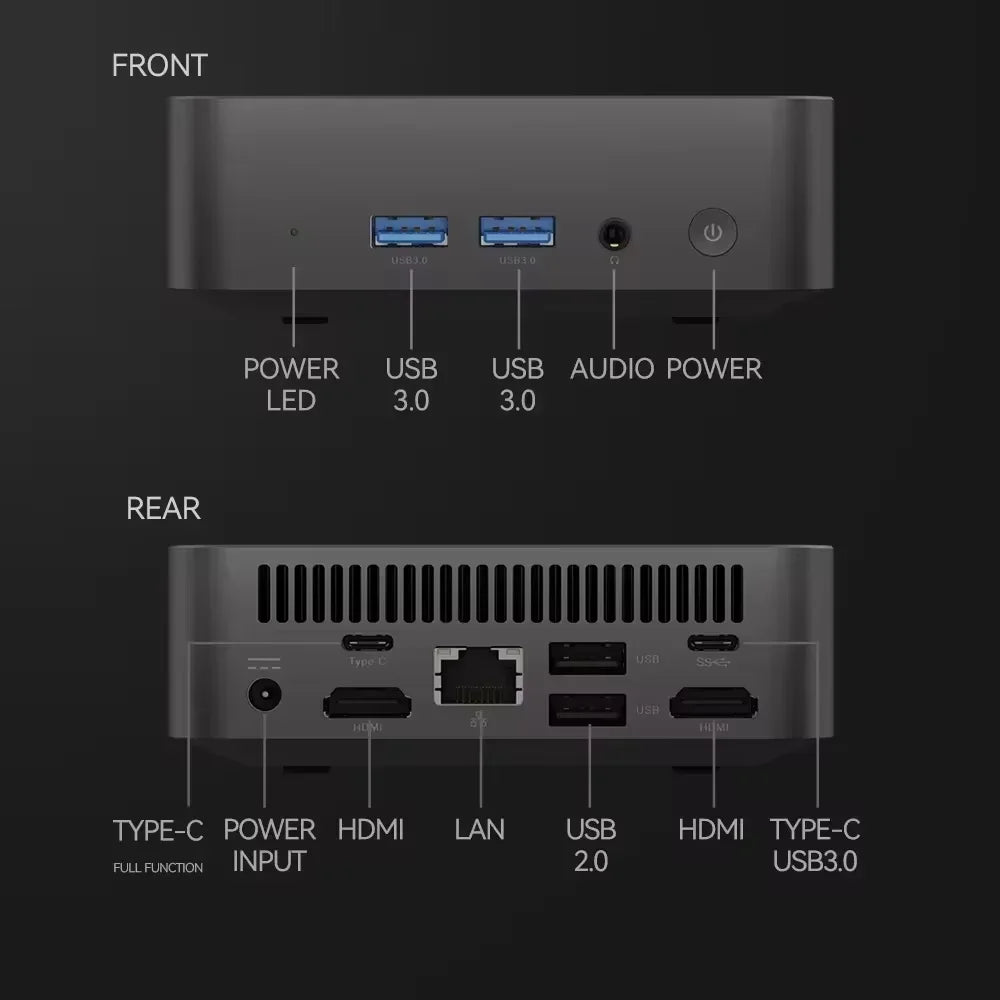 MINI PC Computer with Windows 11 Intel Core I9 10980HK 16GB/32GB RAM 1TB SSD WIFI 6 BT5.2 4K HD for Gaming Office Study