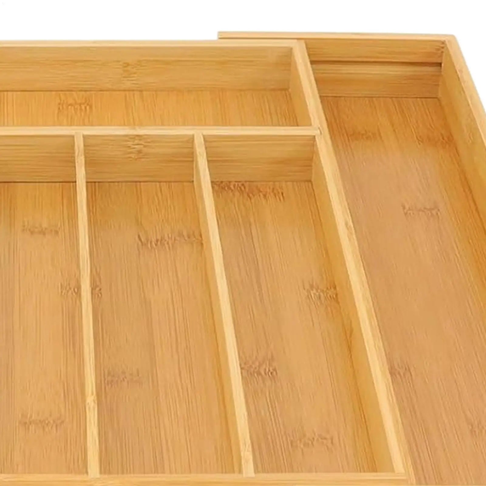 Adjustable Cutlery Tray Drawer Organizer Wooden Divider Organizer Drawer Storage Rack Cutlery Rack For Home Kitchen Restaurant