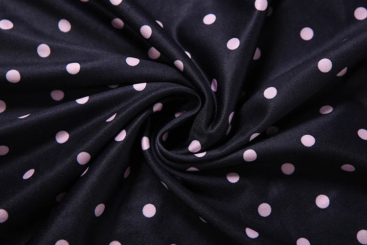 Weird Puss Sexy Backless Rompers Woman Polka Dot Print Bandage Halter Sleeveless Skinny Peach Hip High Street Fashion Playsuits