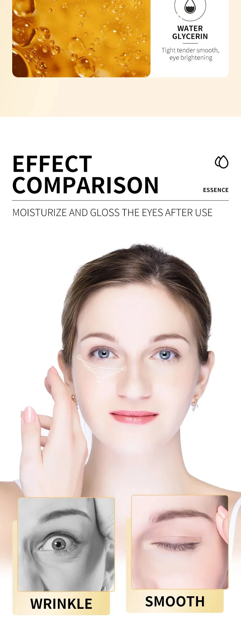 Snail Anti-Aging Face Cream Collagen Firming Fade Fine Lines Eye Massage Roller Anti Wrinkles Eye Bags Korean Skin Care Product
