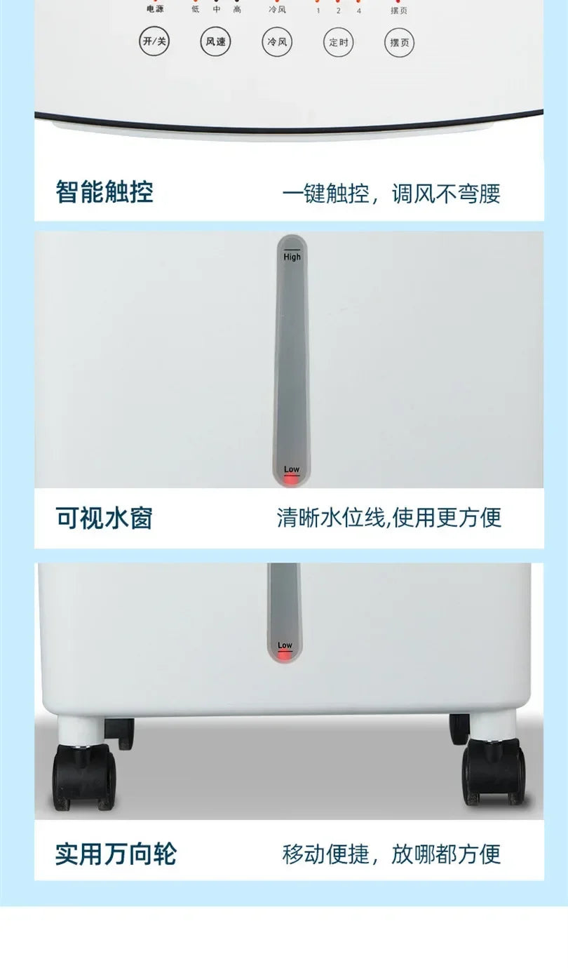 Superior Water Tank Visual Chiller Air Conditioner Fan 110V-220V Household Refrigeration Small Mobile Water Cooling Air Conditio