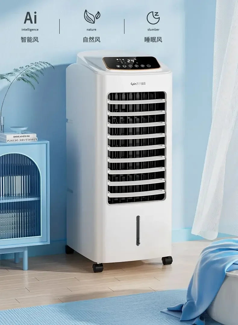 Portable Powerful Cooler: Cooling and Heating Dual-Use. For Home, Office, Dormitory. mini air conditioner