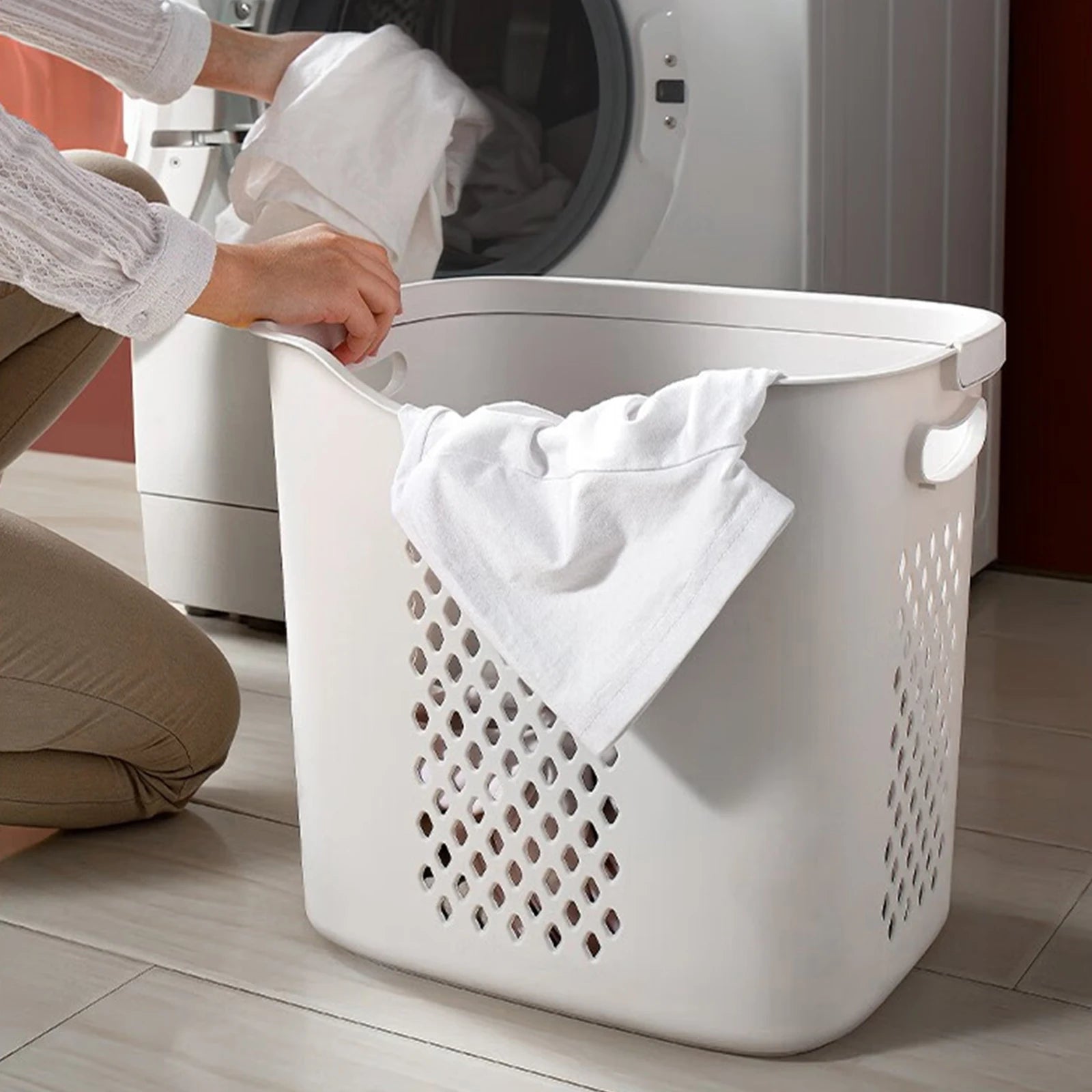 2/4 Tier Laundry Basket Cart Removable Rolling Cart Storage Buckets Plastic Hamper with 4 Wheels Organizer Portable Sort