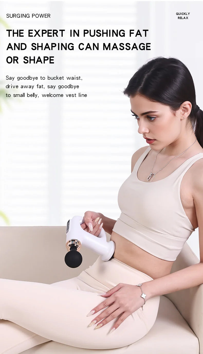 Multi-functional Fitness Massager Gun Abdominal Waist Leg Shaker Machine Fat Pusher for Body Muscle Relaxation Fascia Gun