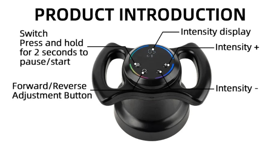 2026 New Handheld Infrared Rotating Body Massager 360 Degree Roller Vibrating Cellulite Remover Muscle Relaxing Machine
