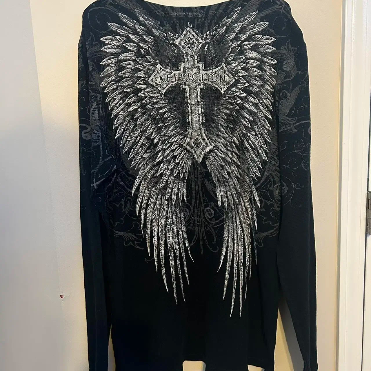 Affliction New Men Polo shirt Skull Graphic Harajuku Round Neck Oversized T Shirt Short Sleeve Tops Gothic Clothing Street Wear