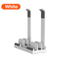 Laptop Vertical Dual-use Storage Stand Adjustable Laptop Stand With Silicone Protective Pad Holder For Laptop Tablet Smartphone