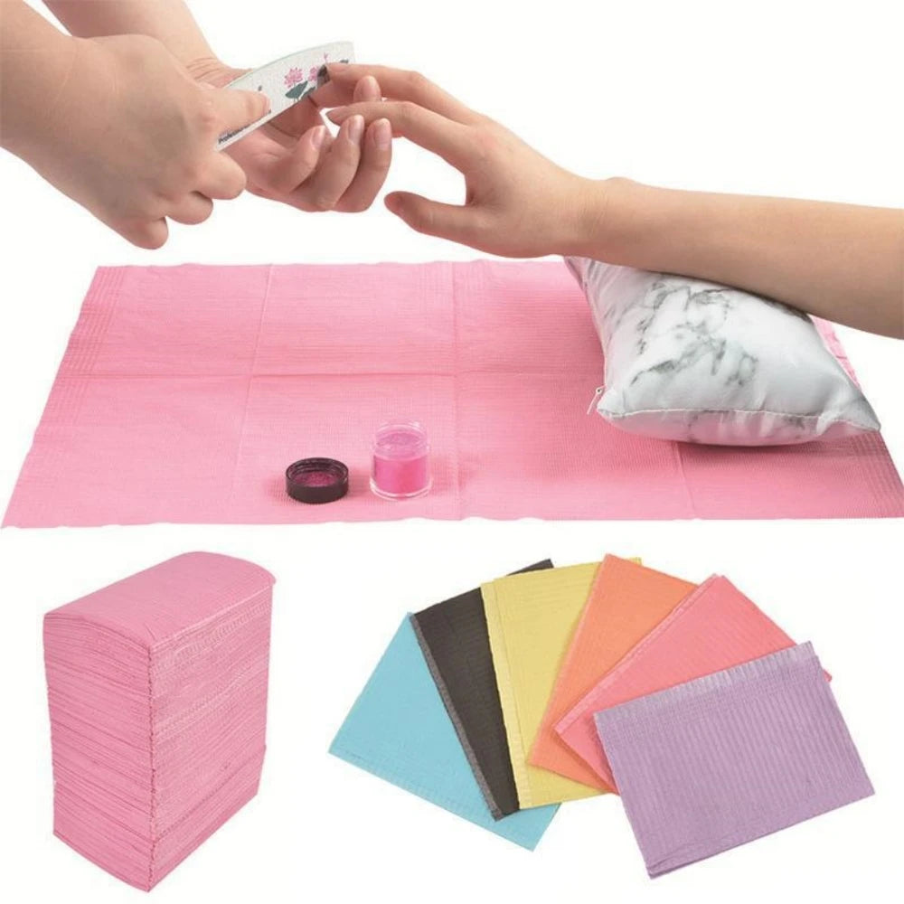 50Pcs Disposable Eyelash Clean Pad Mat Tattoo Cleaning Wipes Table Pad Waterproof Medical Paper Dental Bibs Cloths Tool