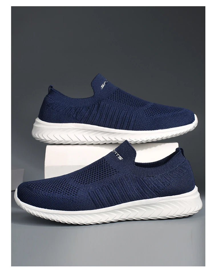 Men Vulcanize Shoes Mesh Men Shoes Lightweight Comfortable Men's Sneakers 2025 Autumn Fashion Slip on Flats Shoes Male Loafers