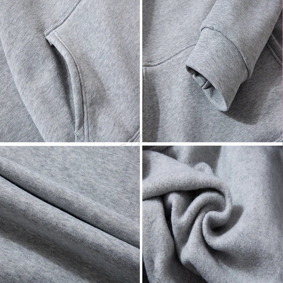 Men's Clothing Pullover Hoodies Sets 2Pcs Autumn Winter Sport Casual Fashion Men's Warm Sweatpants Suit Loose Street Male Outfit