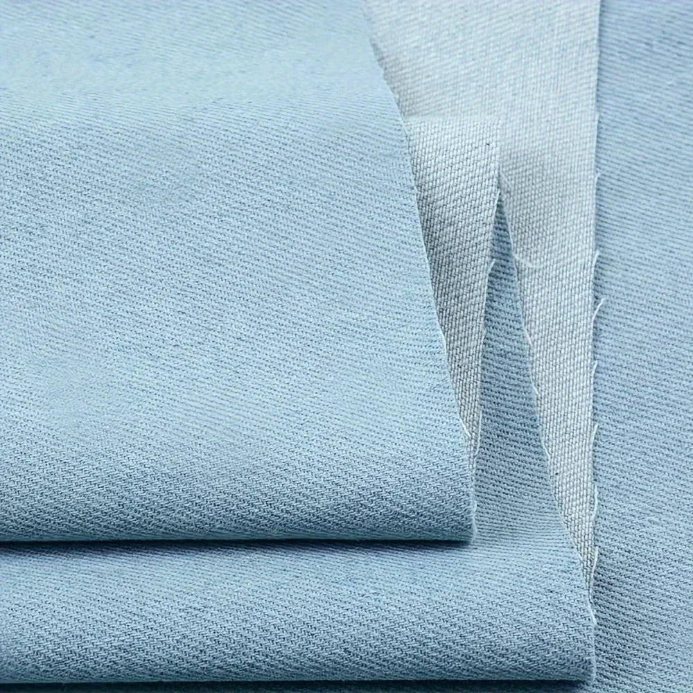 1 Yard of Vintage Cotton Blue Denim Fabric, Lightweight and Soft Material, Suitable for Making Handmade Items Such as Doll Clothes, Jeans, Dresses, Bags, Hats, Aprons, Etc
