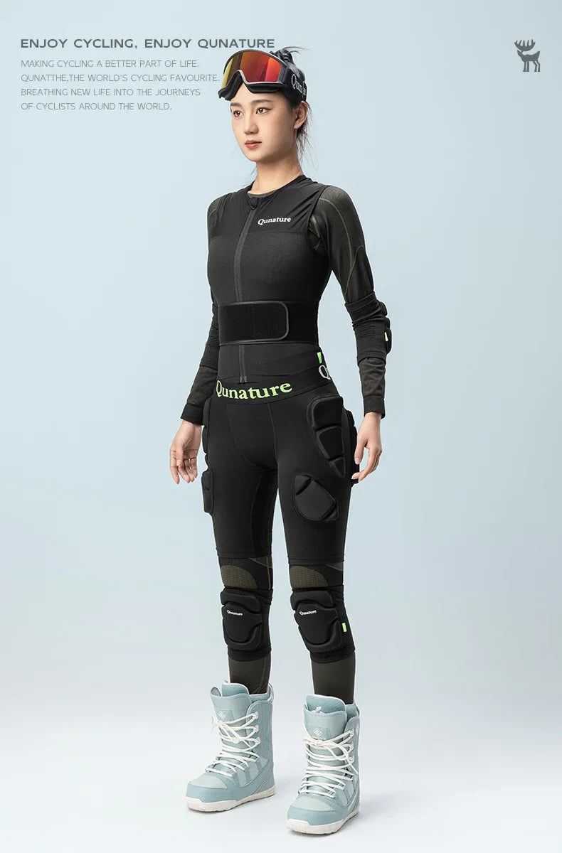Qunature Sport Knee Pads Single Double Board Ski Knee Pads Protective Gear Knee Anti-fall Riding Outdoor  Legs Knee Pads