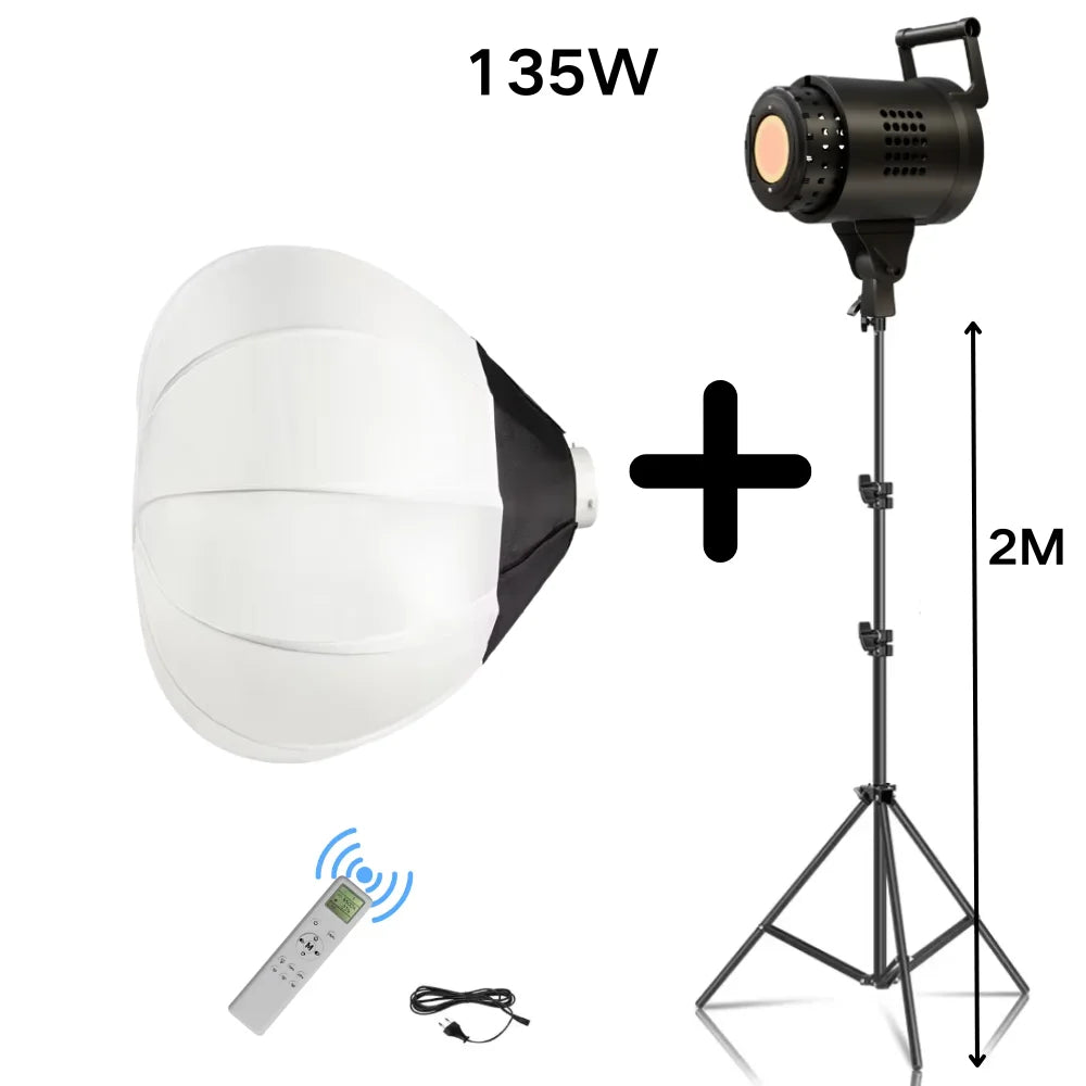 115/135W Photography Bowens Lighting LED 220V Video Studio Daylight-Balanced Lamp Portrait Flash Studio 3000-6000K 3 Colors
