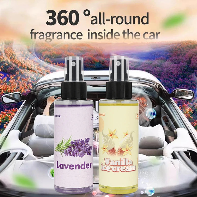 100ml bottle fragrance spray is suitable for cars, homes, offices.  alcohol-free air fragraner with a long-lasting light