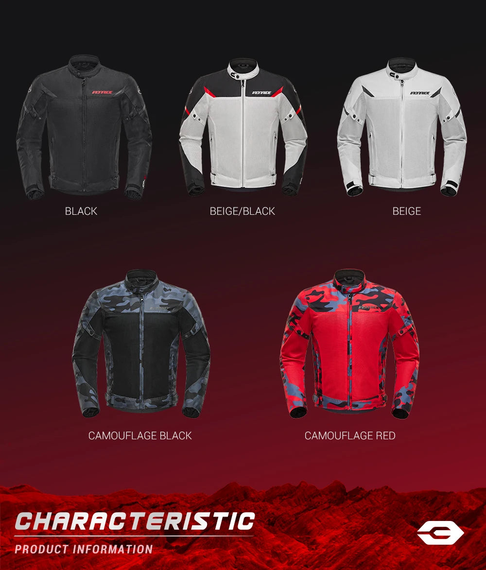 Motorcycle Jacket Summer Men Motorbike Jackets Motorcyclist Jackets Biker Jacket Motocross Riding Clothes Motorcycle Protection