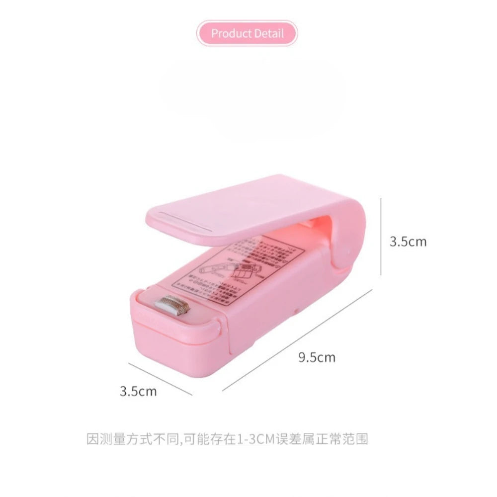 Mini Hea Bag Seal Machine Package Sealer Bags Thermal Plastic Food Bag