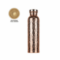 800ML Copper Water Bottle Anti-Slip Silicone Base Thermal Insulation Leakproof Sports Bottle One-Click Open Lid