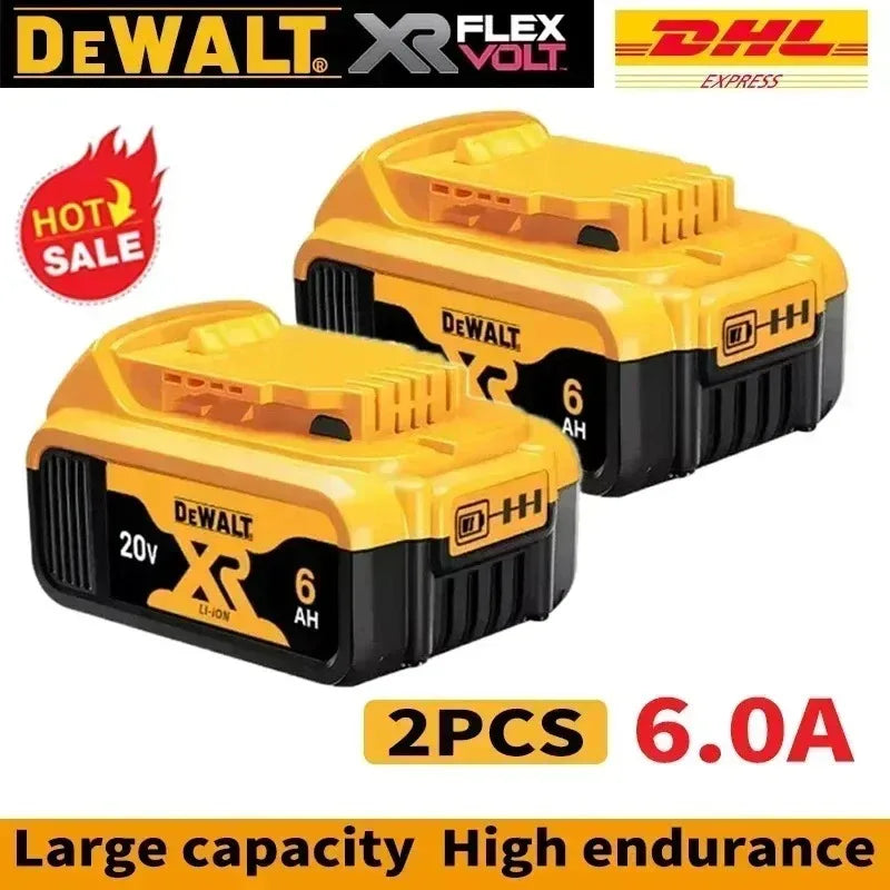 100% Original DeWALT Battery 20V/60V 6Ah 9Ah MAX FlexVolt for DCB606 DCB205 DCB206 DCB209 DCB182 Power Tool with Battery