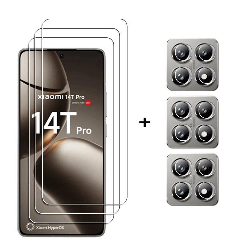 Full Gule Glass For Xiaomi 14T Tempered Glass Xiaomi 14T Pro Screen Protector Protective Phone Camera Lens Film Xiaomi 14T Glass