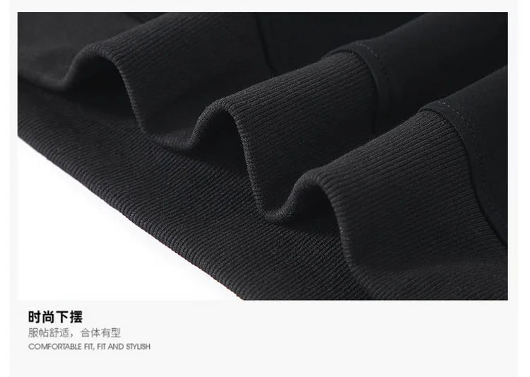 Big Size Clothing Store Sweatshirt Men Half Turtleneck Zip-up Long Sleeve Pullover Male Loose Fit Spring Autumn Large Plus 10XL
