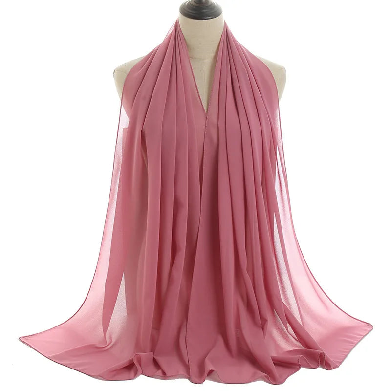 Ramadan Islamic Instant Bubble Chiffon Shawl Scarf Lady Head Wrap Women Hijabs Scarves Bufandas Muslim Veil Hijab Snood 180*70cm