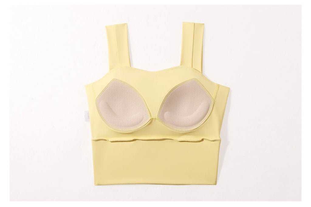 Solid Color Bra, Trousers, Yoga Suit, Tight and Thin, Nude Running Sports and Fitness Clothes